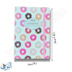 دفتر ملاحظات A6 غلاف حلويات مع مغيطة – غلاف مقوى