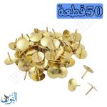 دبوس لوح ذهبي علبة 50 قطعة