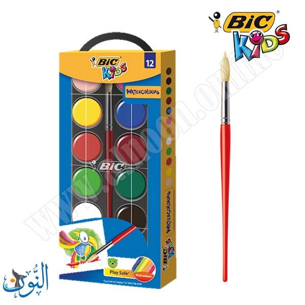 الوان مائية 12 لون BIC