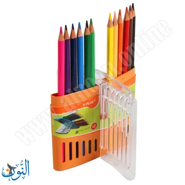 الوان خشب 12 لون في علبة ذكية  Y.PLUS+ X-COLOR